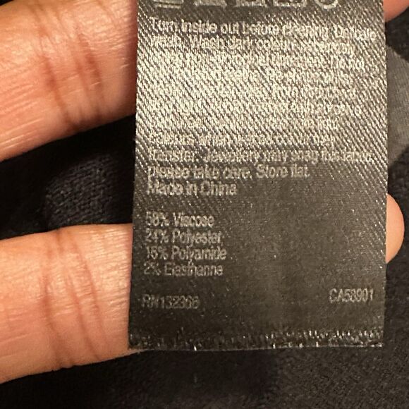 Karen Mullen Women Small Dress Wrist Tie Sleeve Mock Neck Knit Fit Flare - Picture 5 of 9